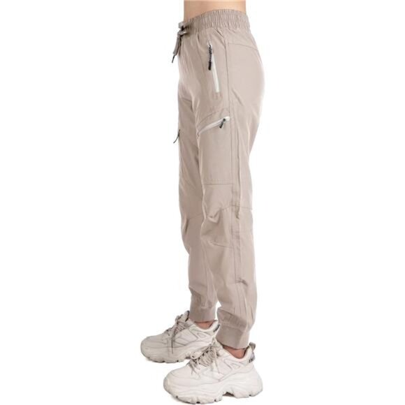 Women's Nude Athletic Hiking Cargo Joggers Outdoor Workout Lightweight‎  Pants - Picture 4 of 7